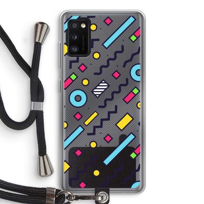 8-bit N°8: Samsung Galaxy A41 Transparant Hoesje met koord