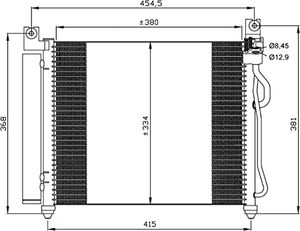 Condensor, airconditioning 35569