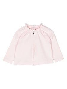 Il Gufo veste froncée en coton à manches longues - Rose