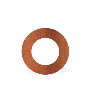 Forno: Rookkanalen BAC12.150 Rosette round 154 mm - Cortenstaal