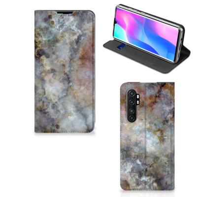 Xiaomi Mi Note 10 Lite | Standcase | Marmer Grijs