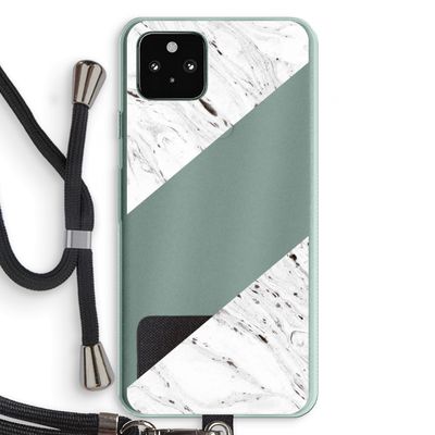 Biggest stripe: Pixel 5a 5G Transparant Hoesje met koord