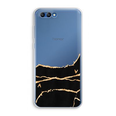 Gouden marmer: Honor 10 Transparant Hoesje