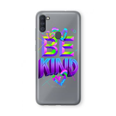 Be Kind: Samsung Galaxy A11 Transparant Hoesje