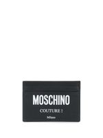 Moschino porte-cartes à logo imprimé - Noir - thumbnail