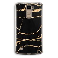 Gouden marmer: LG K10 (2016) Transparant Hoesje