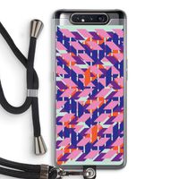 Skew Blush 3: Samsung Galaxy A80 Transparant Hoesje met koord