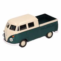 Speelgoed Volkswagen modelauto - T1 pick up - groen - schaal 1:36 - schaalmodel