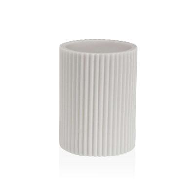 Tandenborstelhouder Versa Wit Hars 6,9 x 10,2 x 6,9 cm