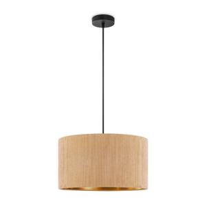 Scandinavische stijl Hanglamp - Corduroy Lampenkap - Cilinder - Karamel - ø40 x 126 cm - E27 Fitting - Geschikt voor Woonkamers en slaapkamers - Inclusief 1 meter kabel