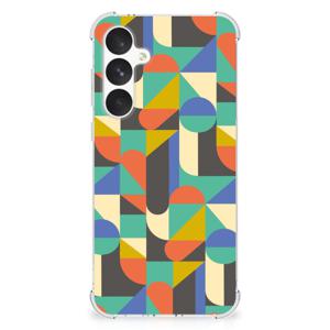 Samsung Galaxy A55 Doorzichtige Silicone Hoesje Funky Retro