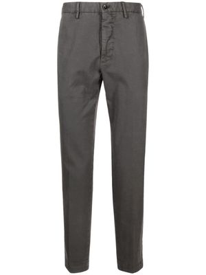 Incotex pantalon en coton stretch à coupe droite - Gris