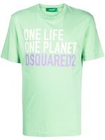 DSQUARED2 t-shirt à logo imprimé - Vert