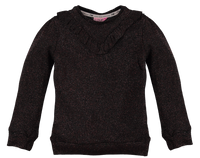 O'Chill Meisjes sweater - Pip -  Zwart - thumbnail