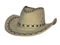 Suede cowboyhoed beige - thumbnail