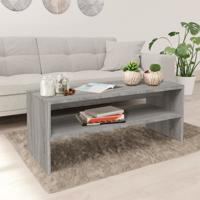 Salontafel 100x40x40 cm bewerkt hout grijs sonoma eikenkleurig