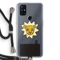 Kleine leeuw: OnePlus Nord N10 5G Transparant Hoesje met koord