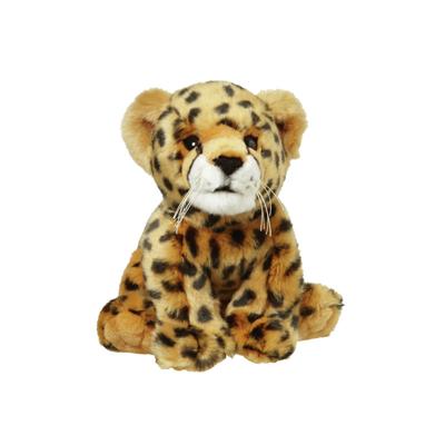 Nature Planet Pluche Cheetah - knuffel cheetah/jachtluipaard - 22 cm - Safari dieren knuffel