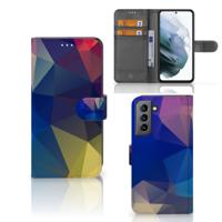 Samsung Galaxy S21 FE | Book Case | Polygon Dark