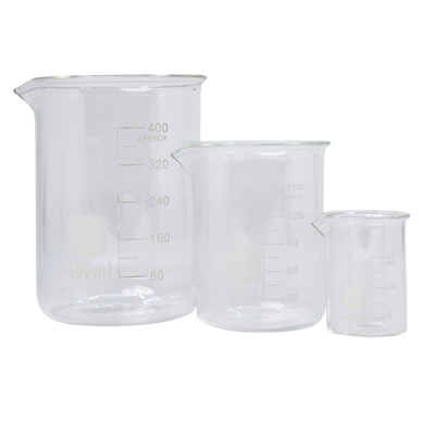 Maatbeker (Hittebestendig Glas) Set van 3 (25 + 150 + 400 ml)