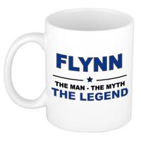 Flynn cadeau mok - man myth legend - naam koffiemok - 300 ml - collega - vaderdag
