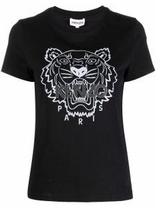 Kenzo t-shirt à imprimé tête de tigre signature - Noir