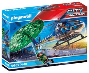 Playmobil City Action 70569 Politiehelikopter: Parachute-achtervolging