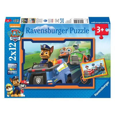 Ravensburger Paw patrol puzzel - paw patrol in actie, 2x12st.