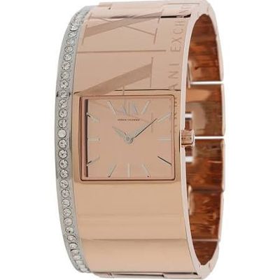 Horlogeband Armani Exchange AX4204 Staal Rosé 28mm