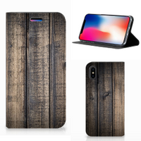 Apple iPhone X | Xs Book Wallet Case Steigerhout - thumbnail