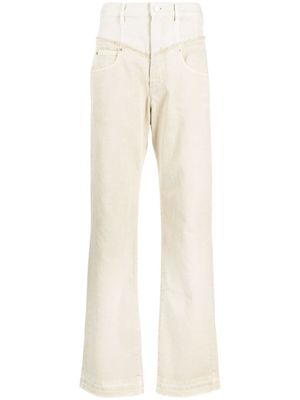 ISABEL MARANT jean Noemie à coupe droite - Tons neutres