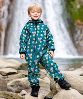 Waterproof Softshell Overall Comfy Mice Green Jumpsuit - thumbnail