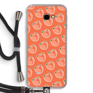 Just peachy: Samsung Galaxy J4 Plus Transparant Hoesje met koord