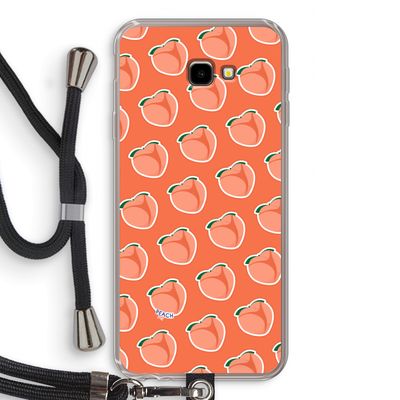 Just peachy: Samsung Galaxy J4 Plus Transparant Hoesje met koord
