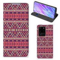 Samsung Galaxy S20 Ultra | Hoesje met Magneet | Aztec Paars