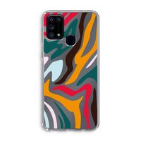 Colored Zebra: Samsung Galaxy M31 Transparant Hoesje