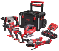 Milwaukee M18 FPP7C-503P | Powerpack 7-delige | 18V | Accu combiset (3x 5.0Ah) | Packout Trolley - 4933498006 Milwaukee M18 FPP7C-503P | Powerpack 7-delige | 18V | Accu combiset (3x 5.0Ah) | Packout Trolley - 4933498006