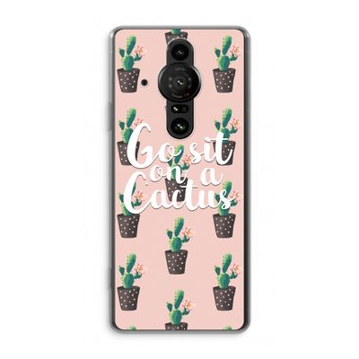 Cactus quote: Sony Xperia Pro-I Transparant Hoesje