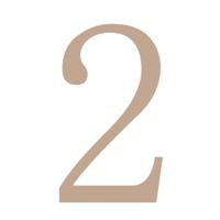 Vaessen Creative • houten cijfer "2" 9cmx3mm