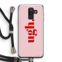 Ugh: Samsung Galaxy J8 (2018) Transparant Hoesje met koord