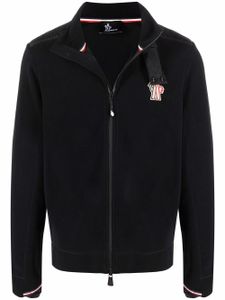 Moncler Grenoble cardigan à col montant - Noir