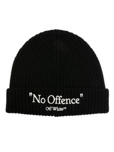 Off-White bonnet No Offence en laine vierge - Noir