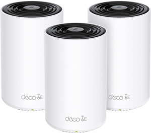 TP-Link Deco XE75 Pro (3-pack) Tri-band (2,4 GHz / 5 GHz / 6 GHz) Wi-Fi 6E (802.11ax) Wit Intern