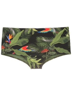Lygia & Nanny short de bain à imprimé Copacabana - Noir