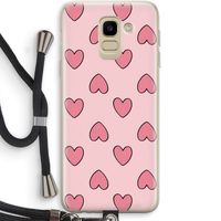 Ondersteboven verliefd: Samsung Galaxy J6 (2018) Transparant Hoesje met koord