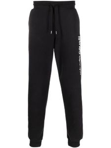 Roberto Cavalli pantalon de jogging à logo imprimé - Noir