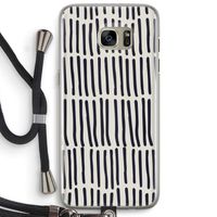 Moroccan stripes: Samsung Galaxy S7 Edge Transparant Hoesje met koord