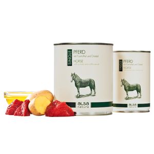 alsa-nature SINGLE Paard met aardappel,  400 g, Aantal: 30 x 400 g