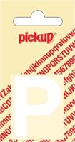 Plakletter Helvetica 40 mm Sticker witte letter p Pickup - Pickup