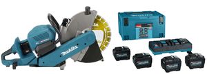 Makita CE002GL402X | XGT 2x40 V Max Doorslijper 355mm | 4 x 8.0 Ah accu + duo snellader | met AWS zender | In Mbox - CE002GL402X